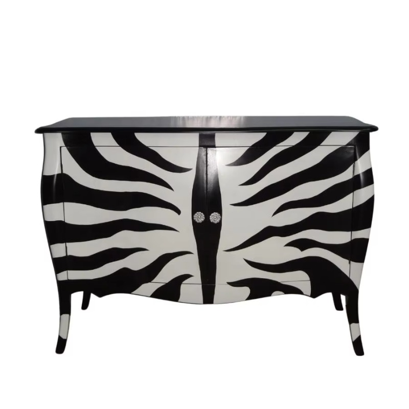 Black and White Zebra Painted  - Interior Design Monochrome review and price