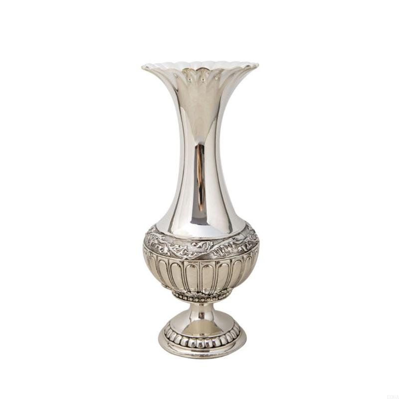Geometric Embossed Metal Vases - Interior Design Scandinavian review and price