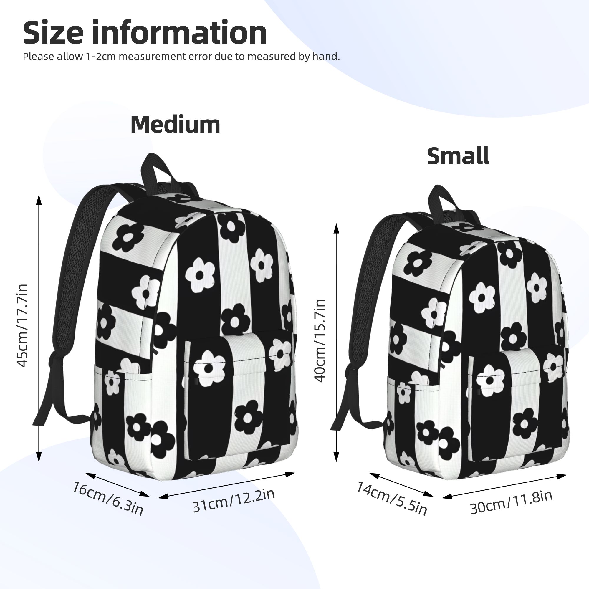 Monochrome Daisy Stripes Backp - Interior Design Monochrome review and price